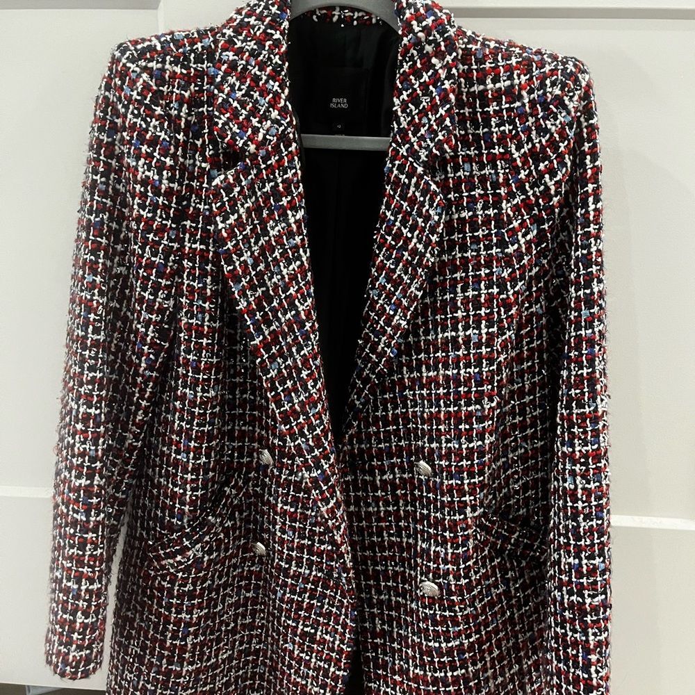 River Island Black and White Blazer Jacket